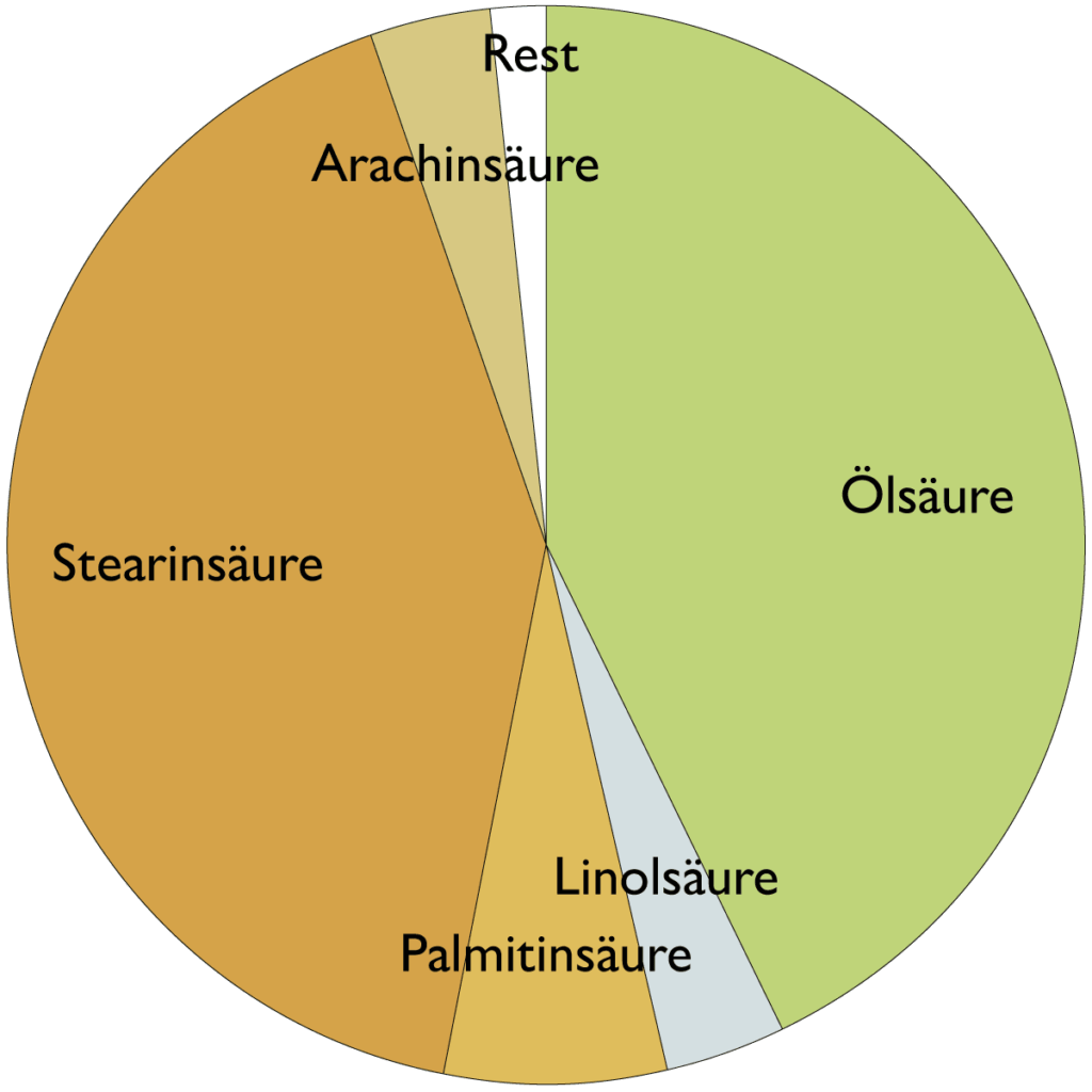 Fettsäurespektrum von Mangobutter