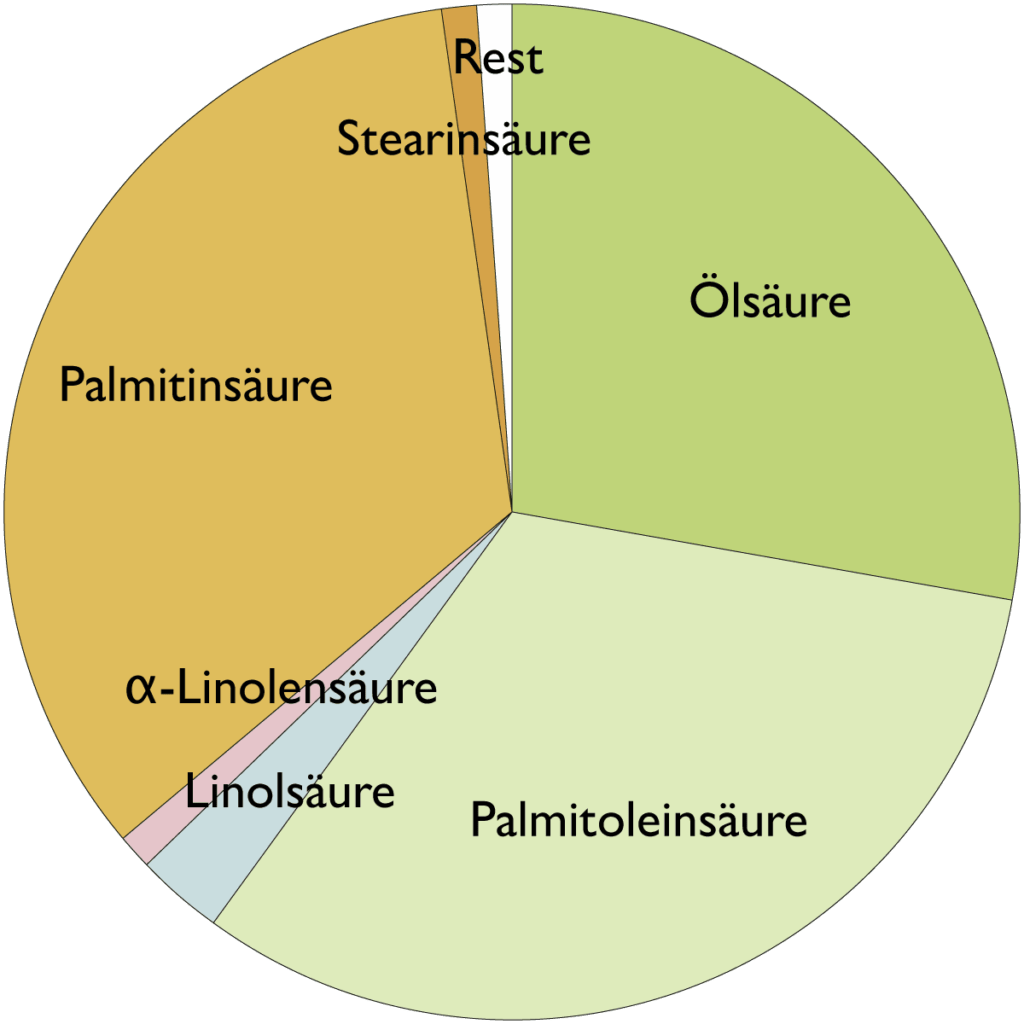 Fettsäurespektrum von Sanddornfruchtfleischöl