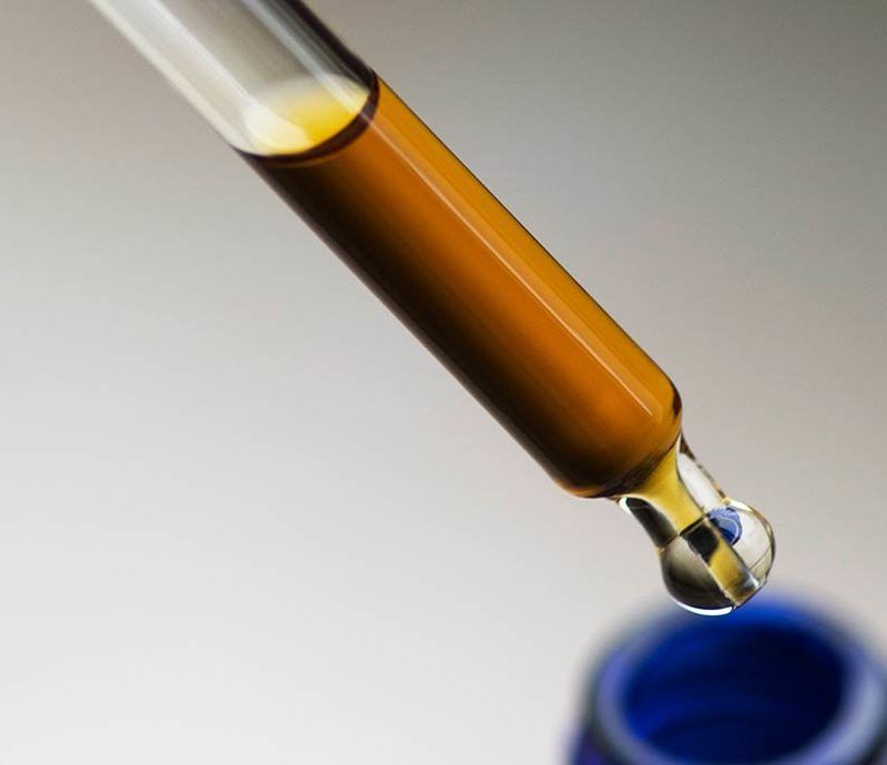 Extrakt in einer Pipette