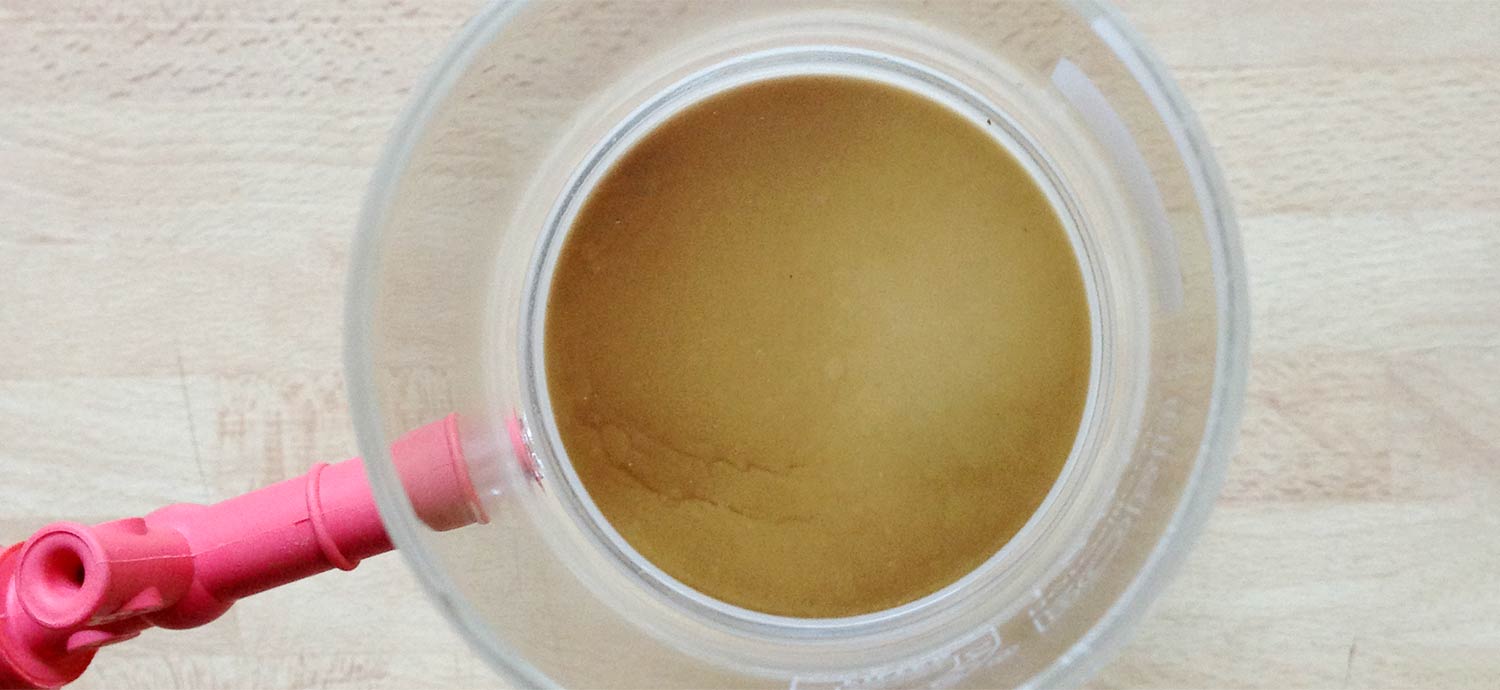 Schwebstoffe in der Glasfilternutsche