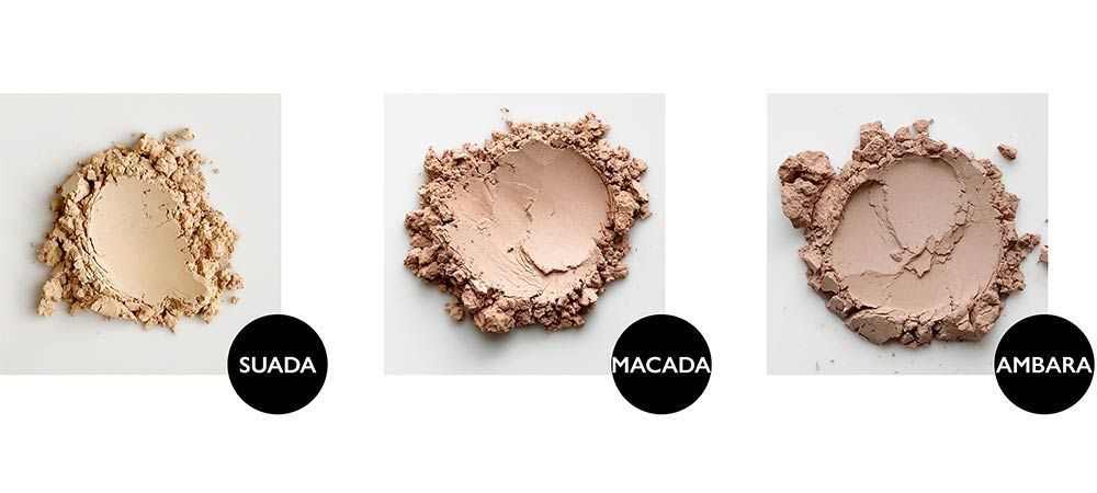 Skin-Shades: Alle drei Varianten der Hauttonmischungen(Suada, Macada. Ambara)